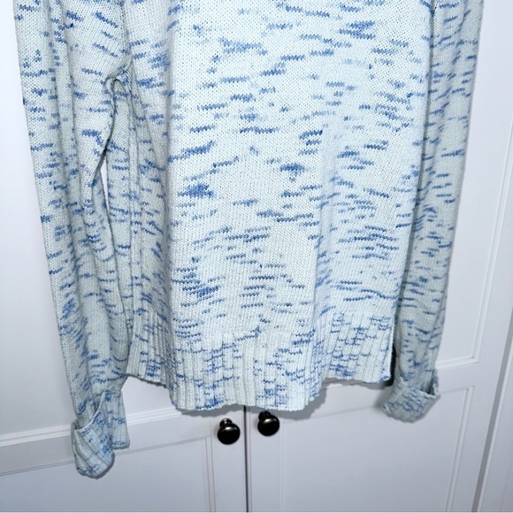 J. Crew Speckled Blue Pullover Sweater Size Small Preppy - Picture 8 of 11